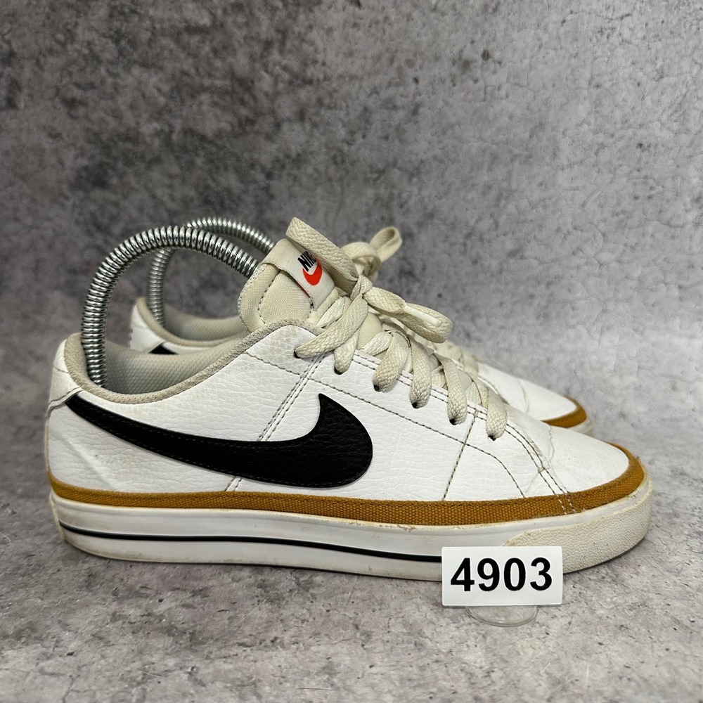Nike Court Legacy Next Nature Women Size 6 White Desert Ochre DH3161-100 Sneaker